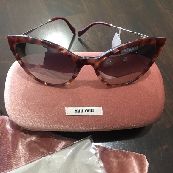 Fancy Miu Bordeaux Acetate Sunglasses - Picture 1 of 10